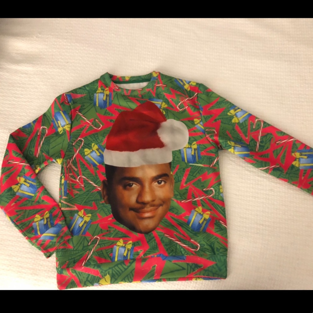 Carlton tacky Christmas sweater